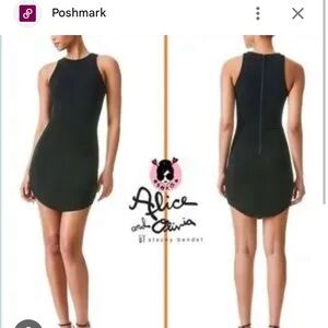 Alice + Olivia Black mini dress